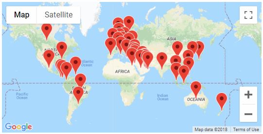 International Distributors Map